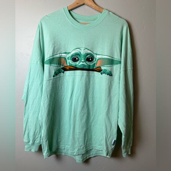 Disneyland Star Wars Baby Yoda Mandalorian Spirit Jersey Small - Picture 2 of 7